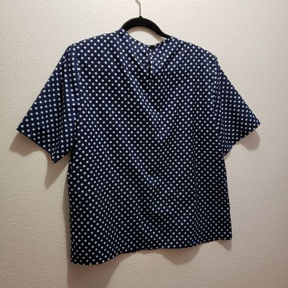 Judy Bond top, size 16, navy and white - Picture 2 of 3